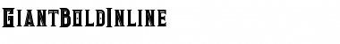 Giant bold inline Regular Font Giant bold inline Regular Font