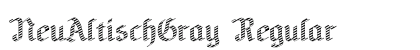 NeuAltischGray Regular preview