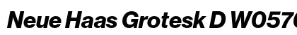 Neue Haas Grotesk D W0576 Bold Italic preview