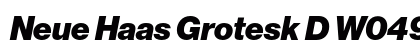 Neue Haas Grotesk D W0496 Bold Italic preview