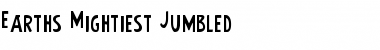 Earth's Mightiest Jumbled Font