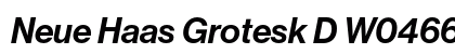 Neue Haas Grotesk D W0466 Italic preview
