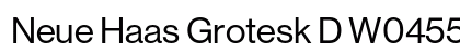 Neue Haas Grotesk D W0455 Regular preview