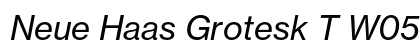 Neue Haas Grotesk T W0556 Italic preview