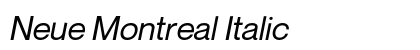 Neue Montreal Italic preview