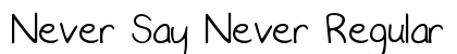 Never Say Never Regular preview