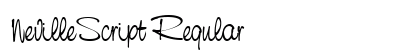 NevilleScript Regular preview