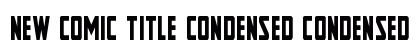 New Comic Title Condensed Condensed preview