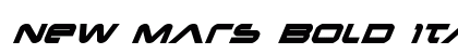 New Mars Bold Italic Bold Italic preview