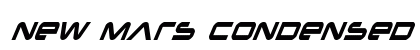 New Mars Condensed Italic Condensed Italic preview
