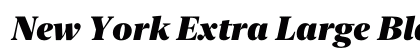 New York Extra Large Black Italic Preview