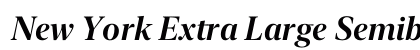 New York Extra Large Semibold Italic Preview