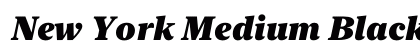New York Medium Black Italic Preview