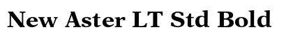 New Aster LT Std Bold preview