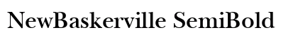 NewBaskerville SemiBold Preview