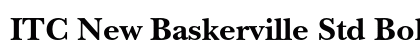 ITC New Baskerville Std Bold preview