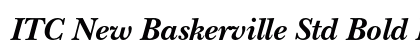 ITC New Baskerville Std Bold Italic preview