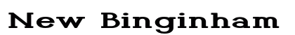 New Binginham Extra-expanded Bold Preview