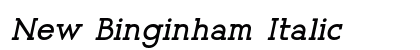 New Binginham Italic Preview