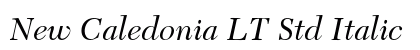 New Caledonia LT Std Italic Preview
