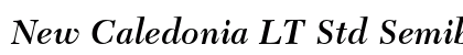 New Caledonia LT Std Semibold Italic Preview