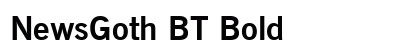 NewsGoth BT Bold preview