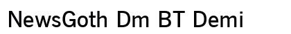 NewsGoth Dm BT Demi preview