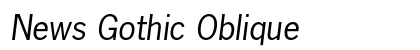 News Gothic Oblique Preview