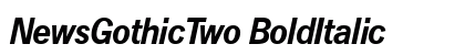 NewsGothicTwo BoldItalic Preview
