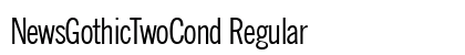 NewsGothicTwoCond Regular preview