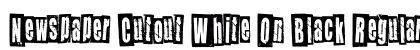 Newspaper Cutout White On Black Regular preview
