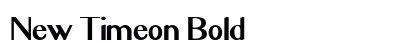 New Timeon Bold Preview