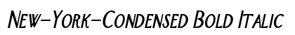 New-York-Condensed Bold Italic preview