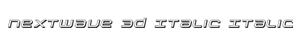 Nextwave 3D Italic Italic preview