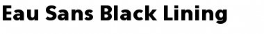 Eau Sans Black Lining Font
