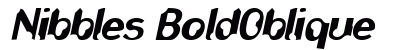 Nibbles BoldOblique preview