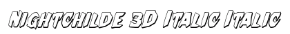 Nightchilde 3D Italic Italic preview