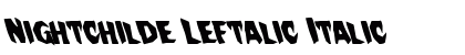 Nightchilde Leftalic Italic preview
