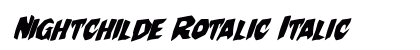 Nightchilde Rotalic Italic preview
