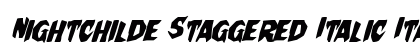 Nightchilde Staggered Italic Italic preview