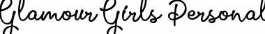 Download Glamour Girls Personal Use Font Download Glamour Girls Personal Use Font