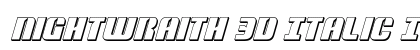 Nightwraith 3D Italic Italic preview