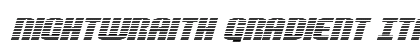 Nightwraith Gradient Italic Italic preview