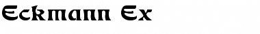 Eckmann Ex Font