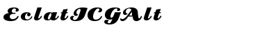 EclatICGAlt Regular Font