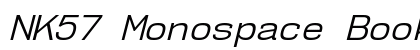 NK57 Monospace Book Italic preview