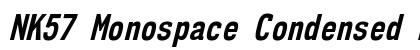 NK57 Monospace Condensed Bold Italic preview