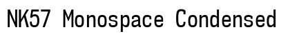 NK57 Monospace Condensed Preview