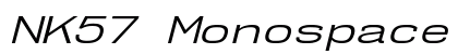 NK57 Monospace Expanded Book Italic Preview