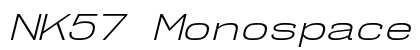 NK57 Monospace Expanded Light Italic Preview